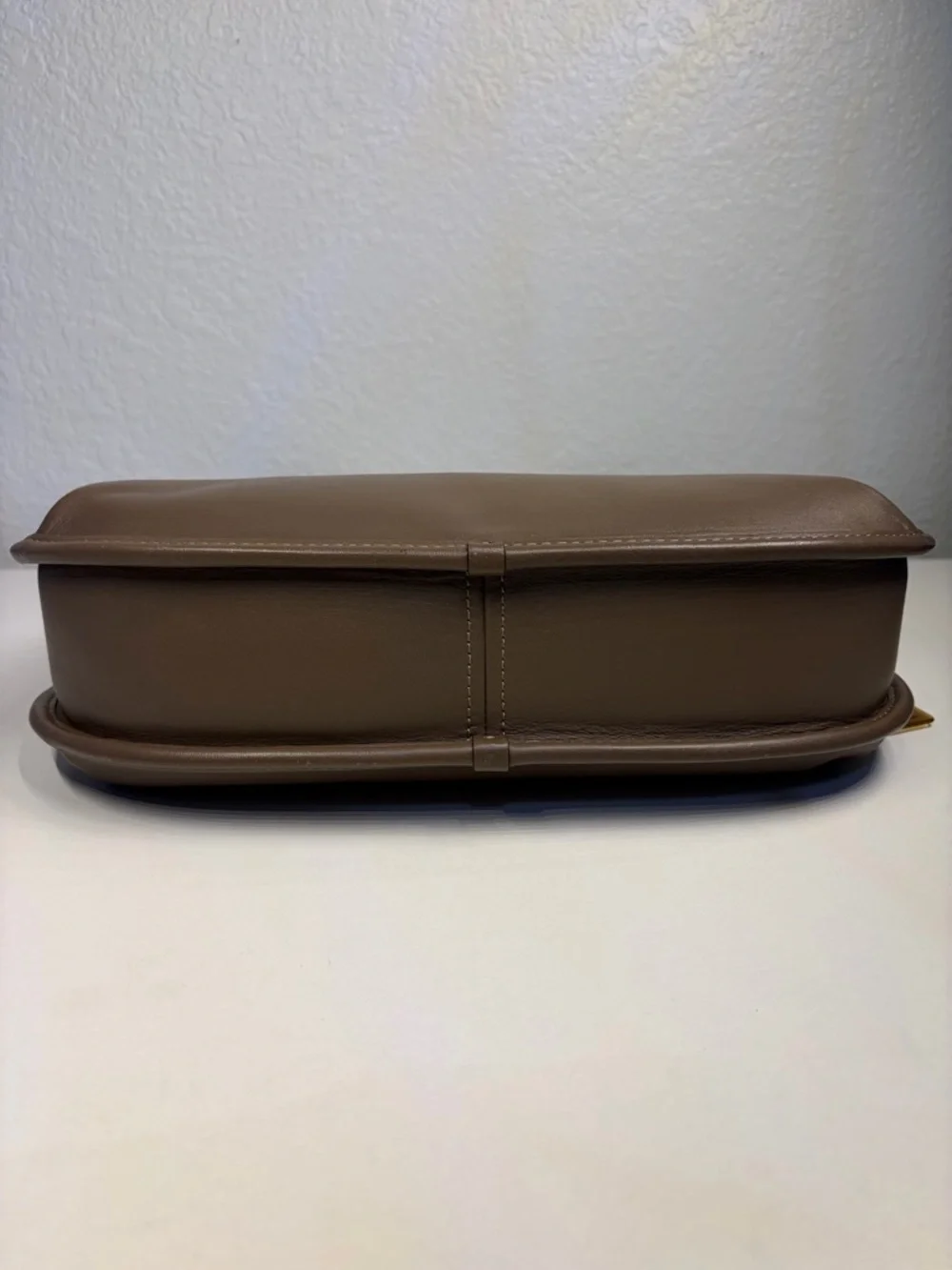 Coach Eve Leather Shoulder Bag with Gold Accent in the color in dark stone - Picture 9 of 13